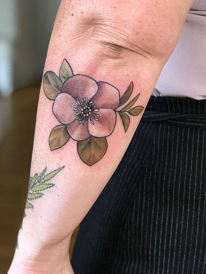 30 Pretty Hellebore Tattoos You Will Love