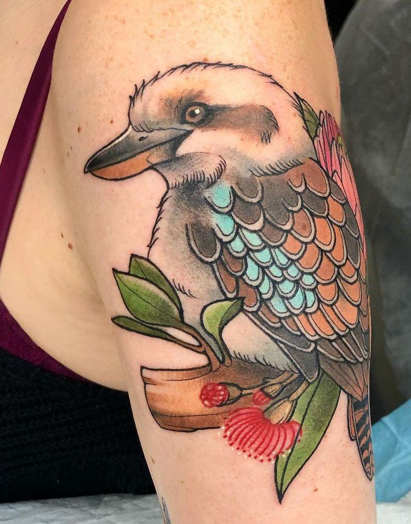 30 Pretty Kookaburra Tattoos You Can Copy