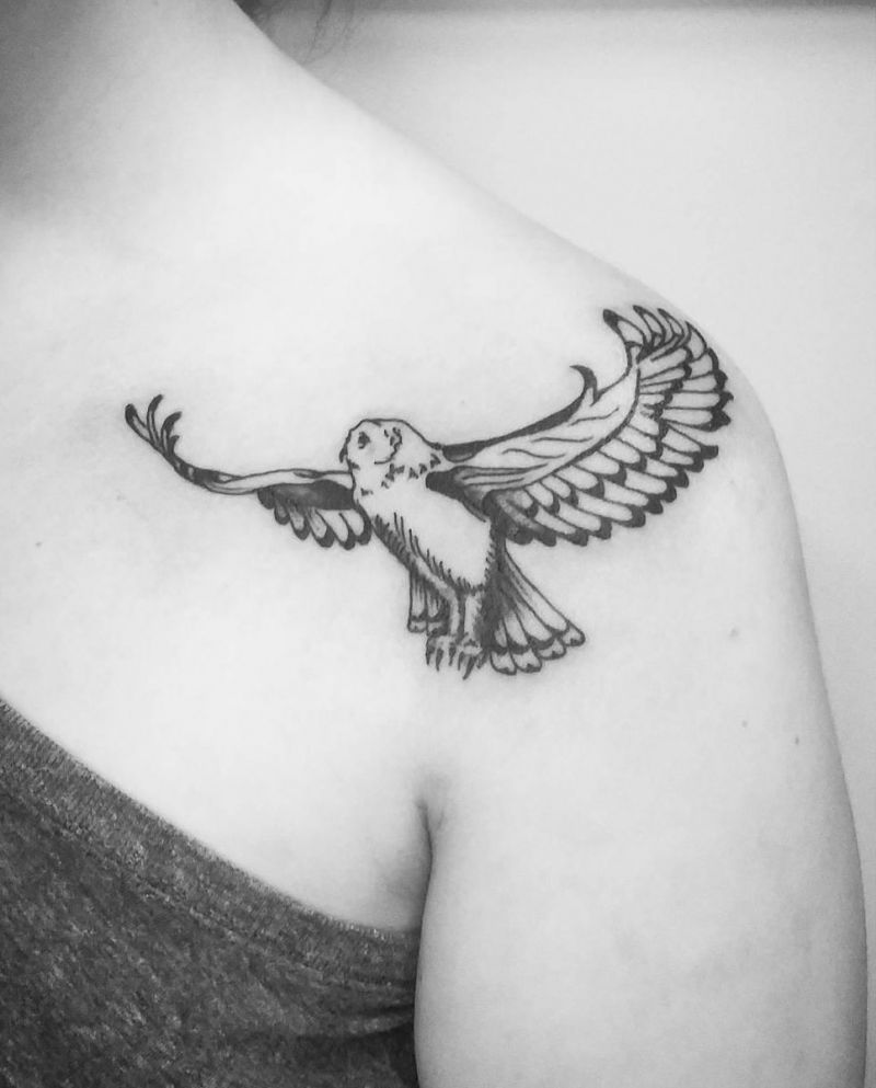 30 Pretty Snowy Owl Tattoos You Can Copy