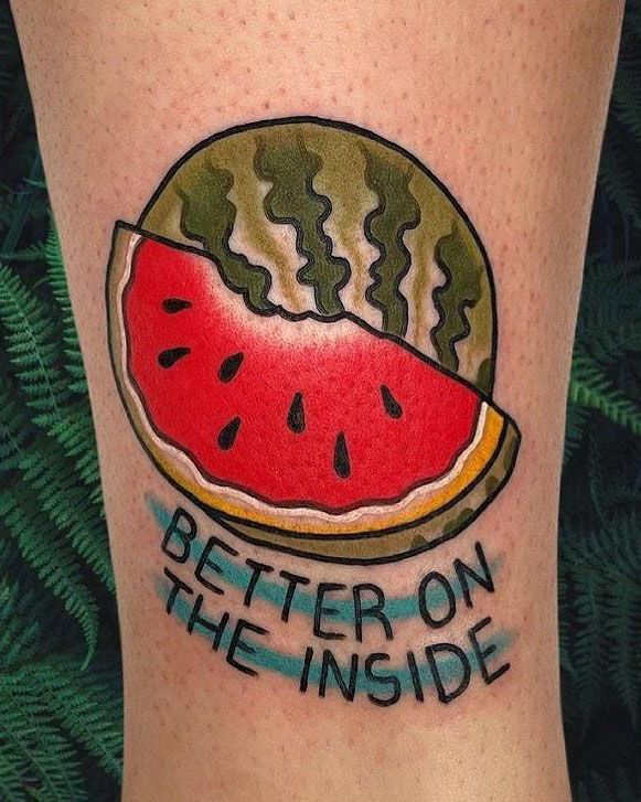 30 Pretty Watermelon Tattoos You Must Love