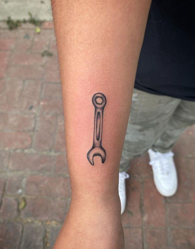 30 Pretty Wrench Tattoos You Must Love