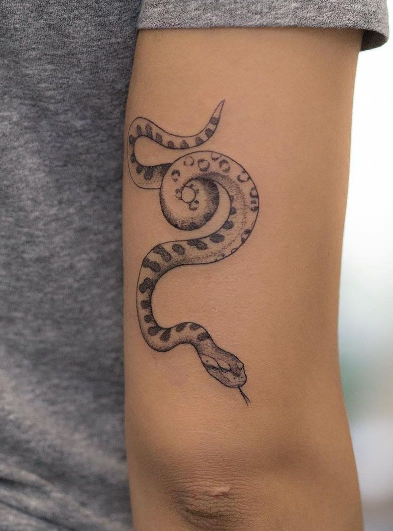 16 Pretty Anaconda Tattoos to Inspire You