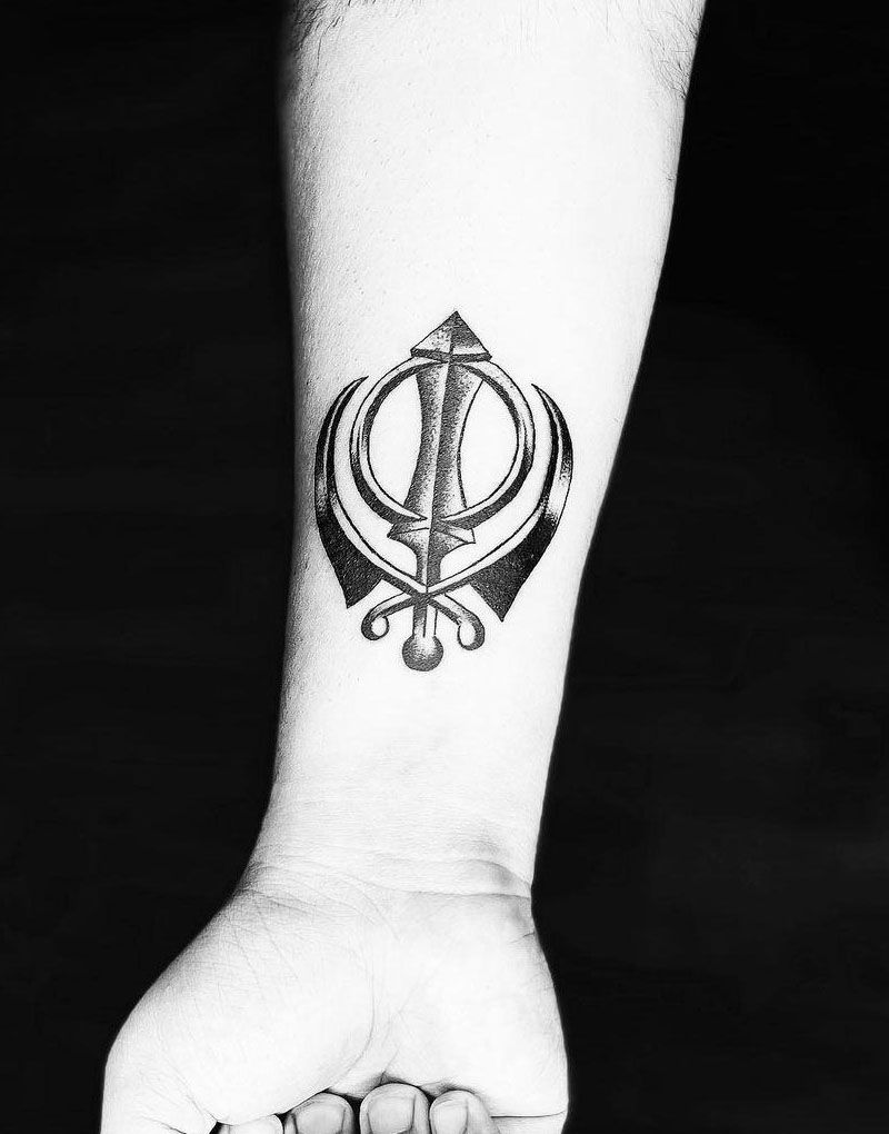 30 Pretty Khanda Tattoos You Can Copy