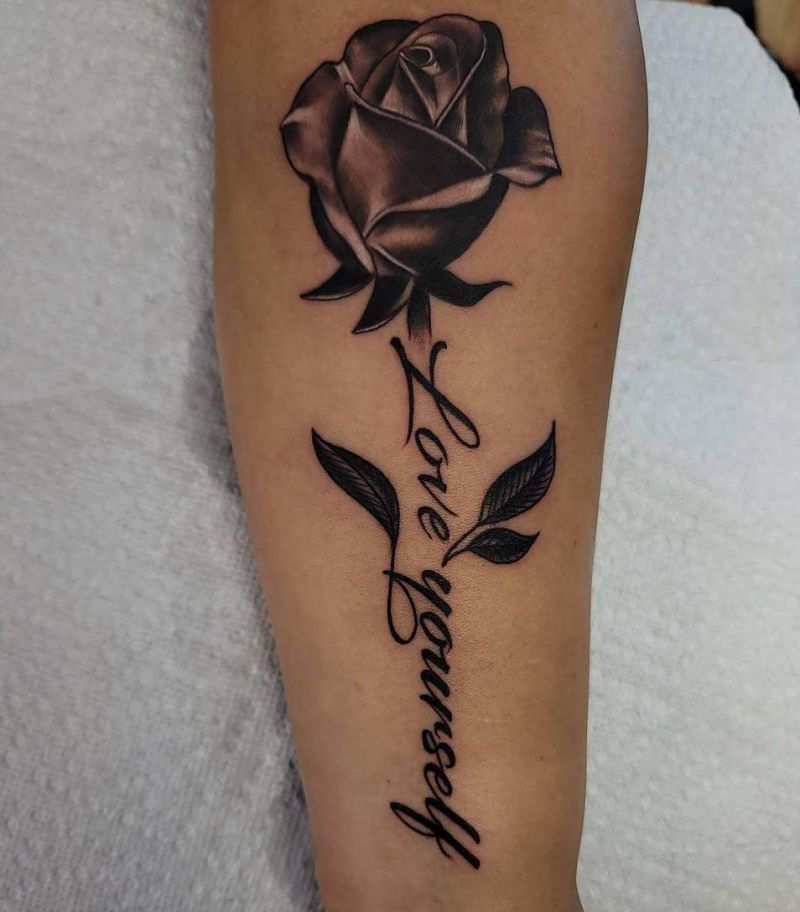30 Pretty Love Yourself Tattoos You Must Try