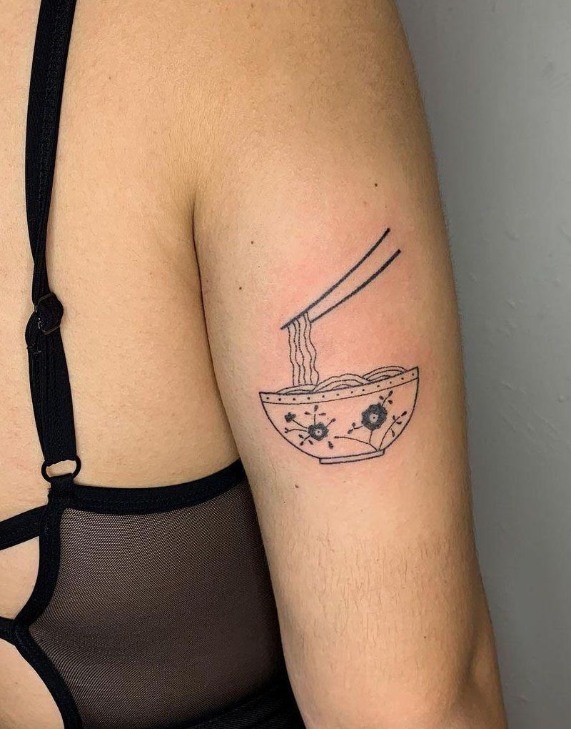 30 Pretty Noodle Tattoos You Will Love