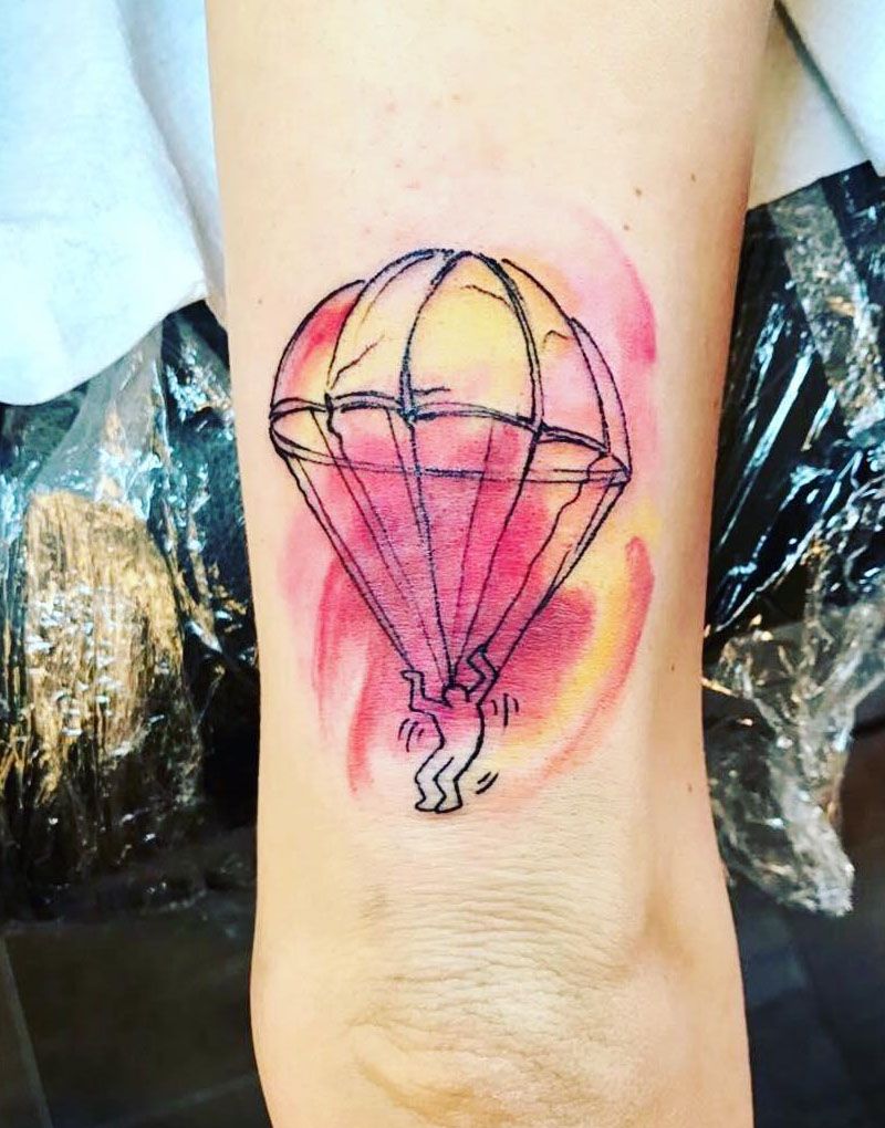 30 Unique Parachute Tattoos to Inspire You