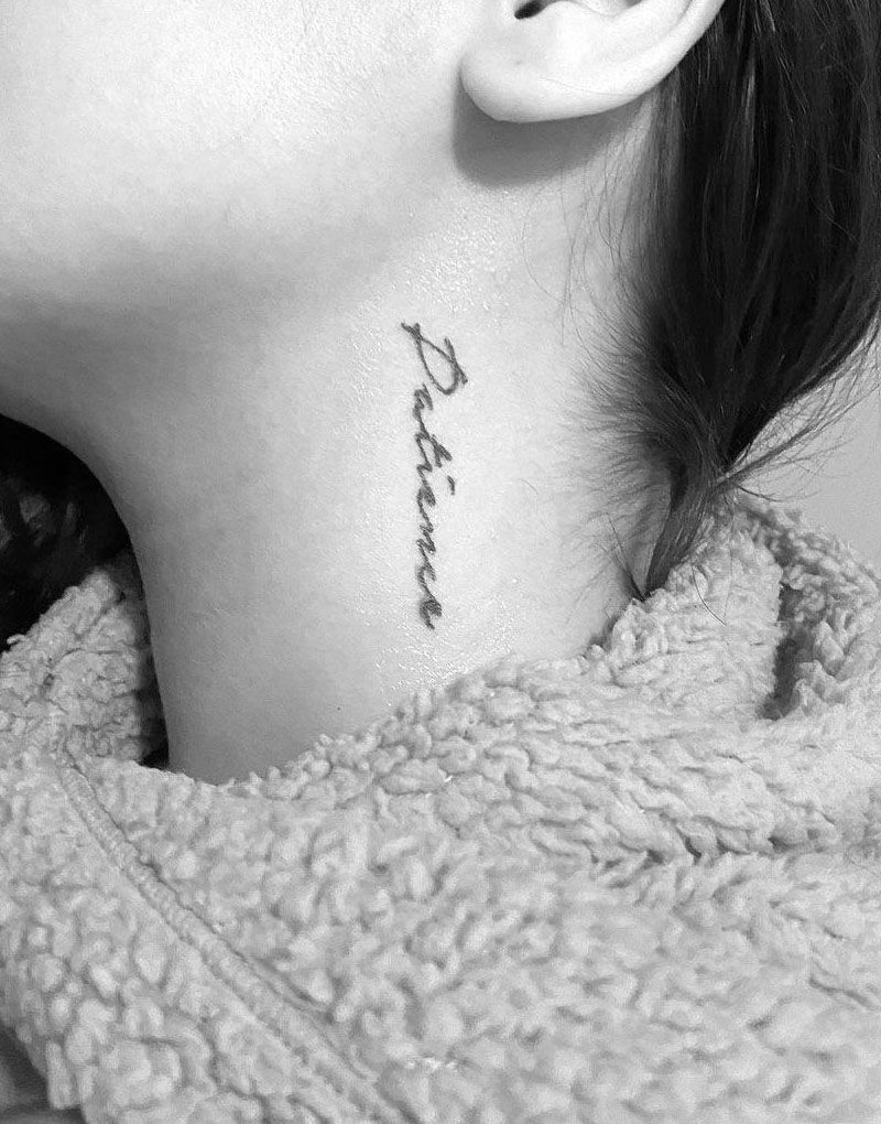 30 Pretty Patience Tattoos for Your Inspiration