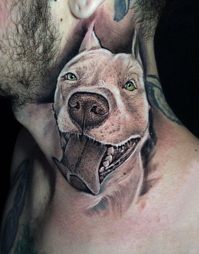 30 Cute Pitbull Tattoos You Must Try