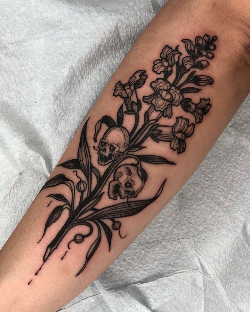 30 Pretty Snapdragon Tattoos to Inspire You