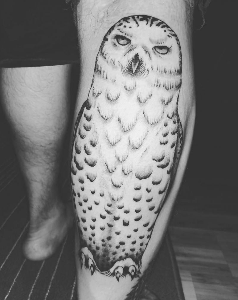 30 Pretty Snowy Owl Tattoos You Can Copy