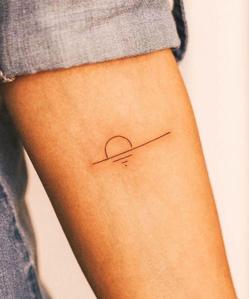 30 Pretty Sunset Tattoos You Can Copy