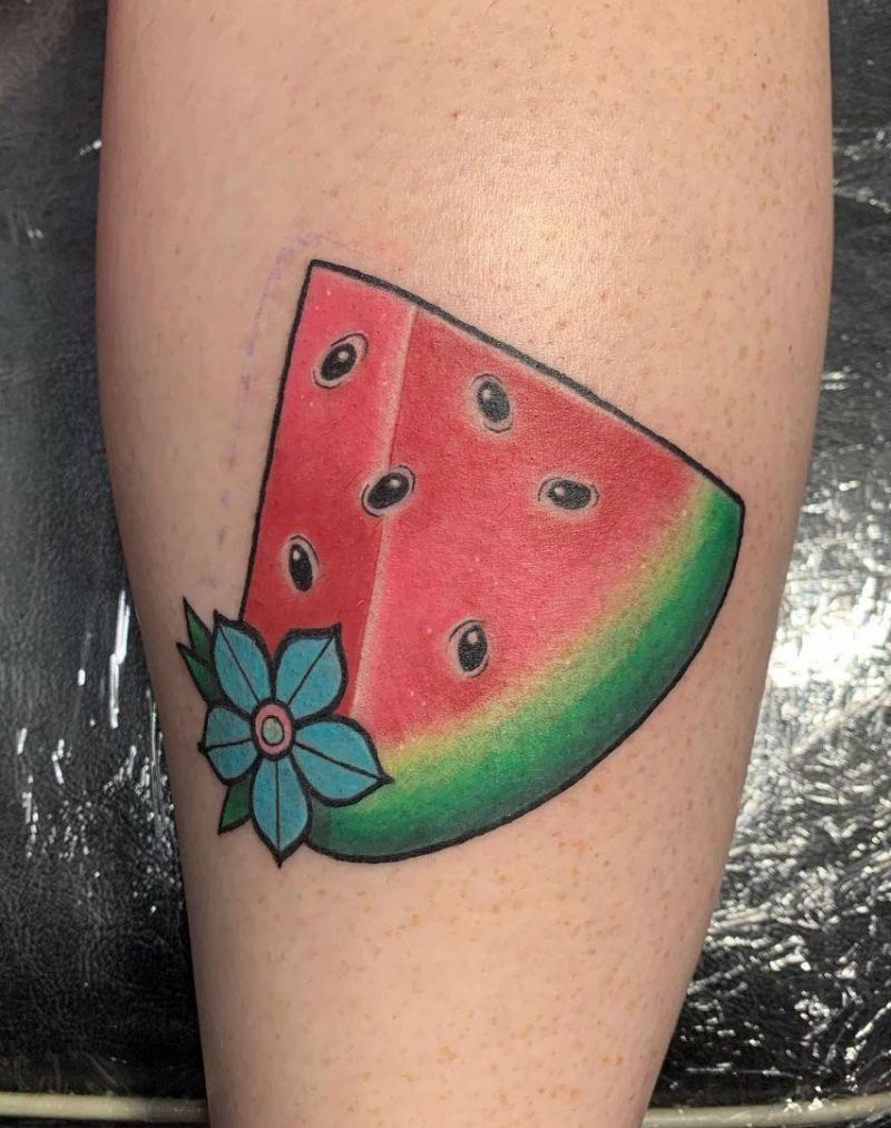 30 Pretty Watermelon Tattoos You Must Love