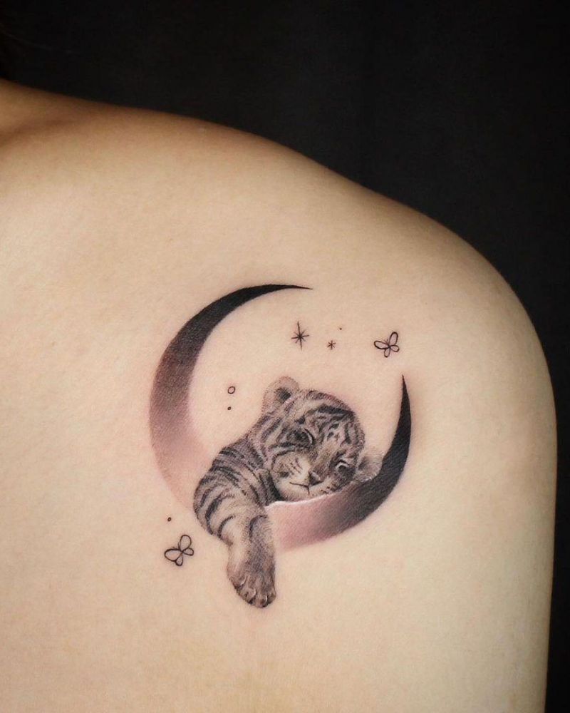 30 Adorable Baby Tiger Tattoos You Must Love