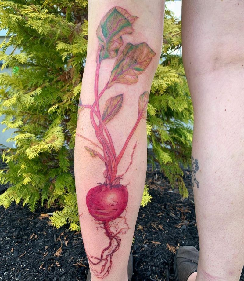 30 Pretty Beet Tattoos for Your Inspiration