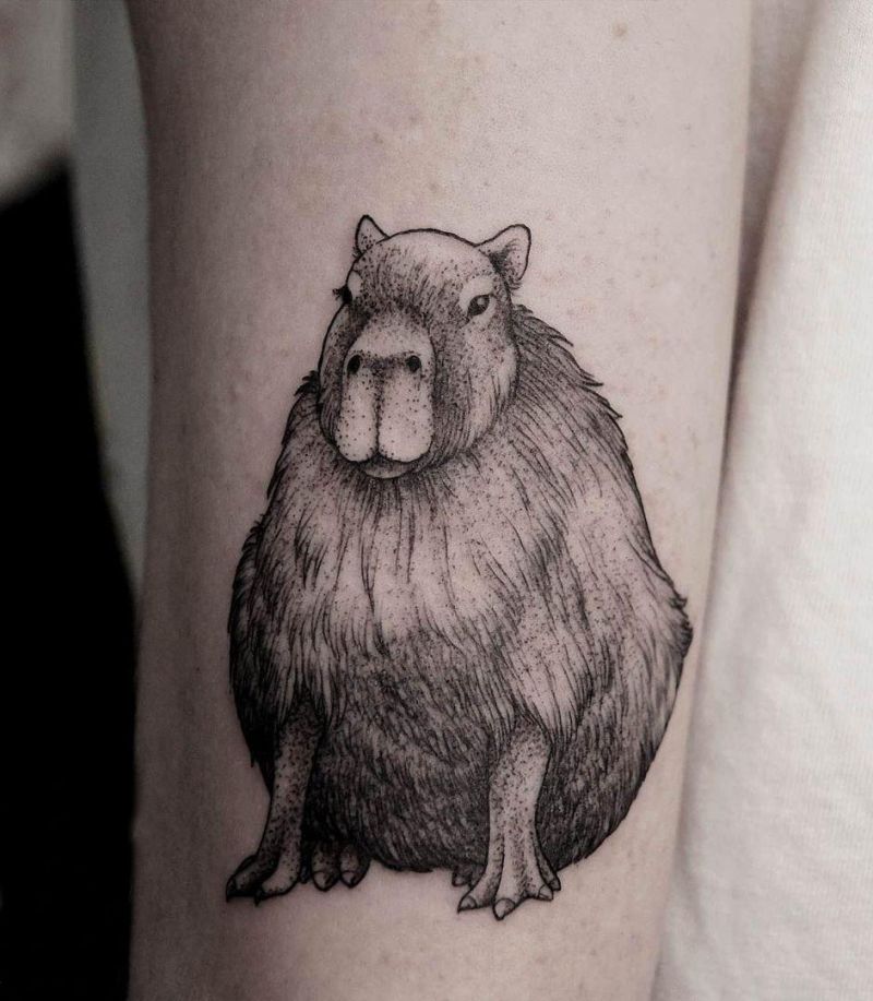 30 Pretty Capybara Tattoos You Can Copy