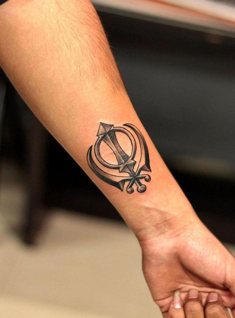 30 Pretty Khanda Tattoos You Can Copy