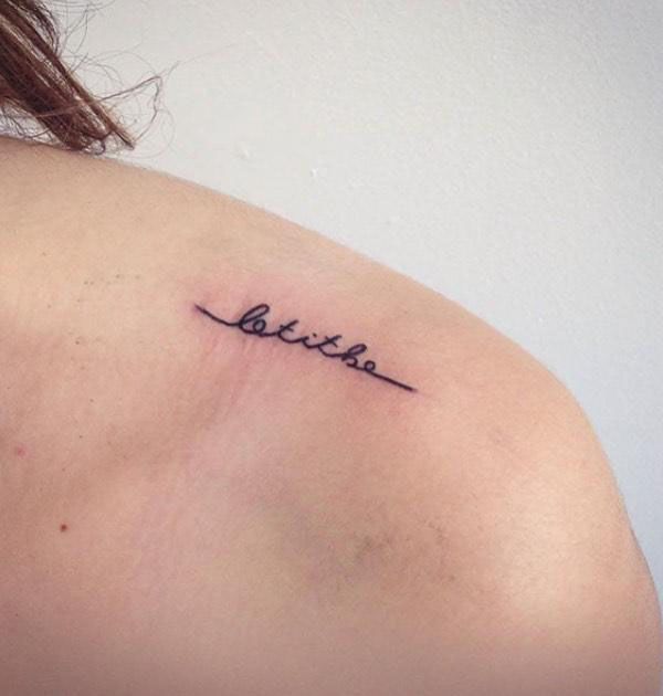 30 Pretty Let It Be Tattoos for Your Inspiration