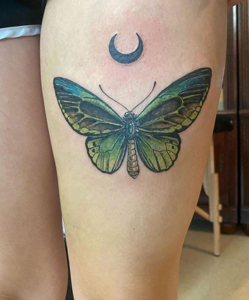 30 Pretty Luna Moth Tattoos to Inspire You