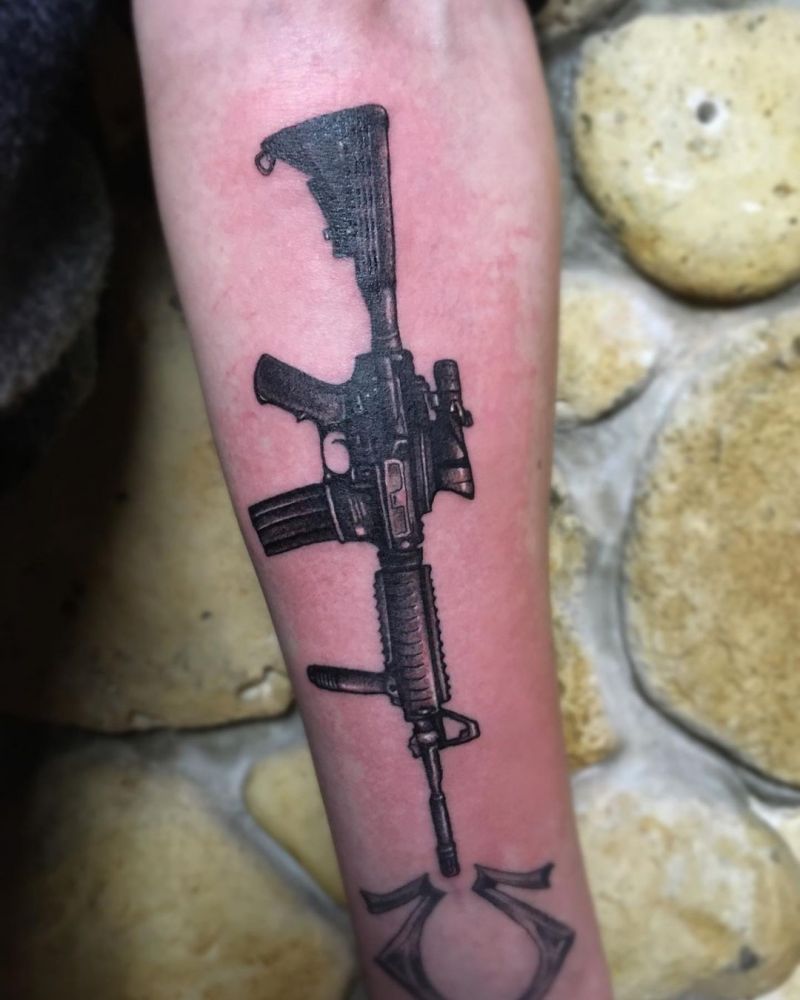 30 Pretty M16 Tattoos to Inspire You