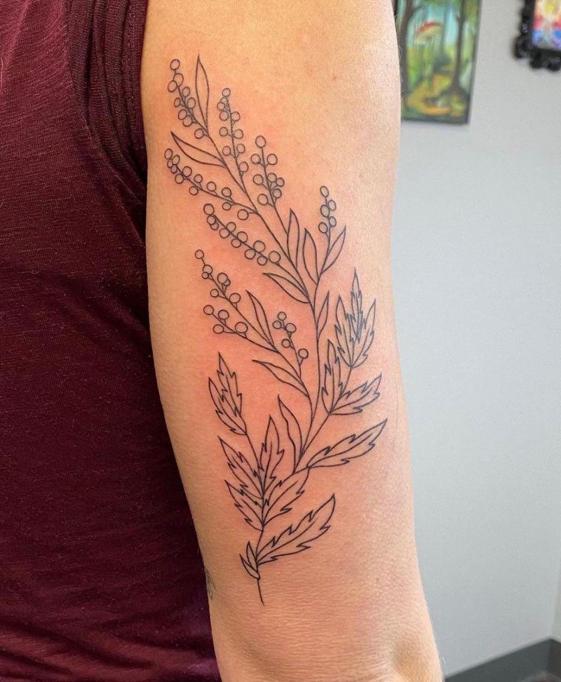 26 Pretty Mugwort Tattoos You Can Copy