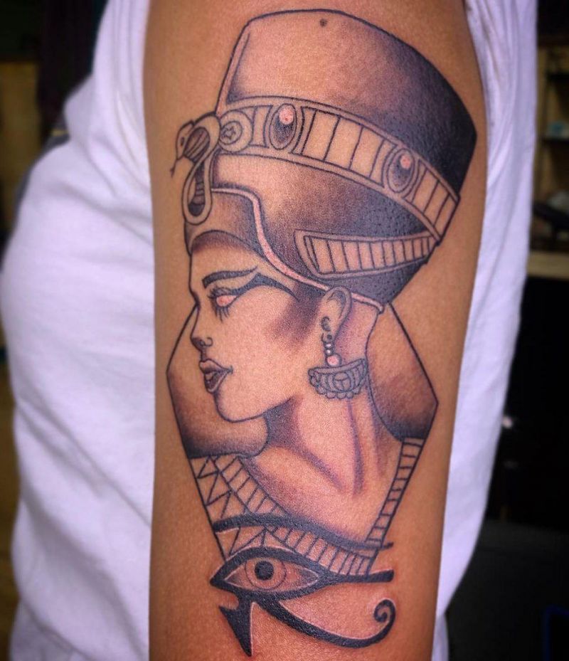 30 Pretty Nefertiti Tattoos You Will Love