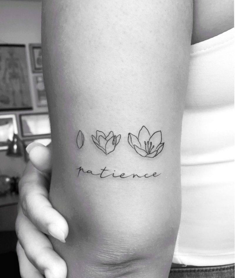 30 Pretty Patience Tattoos for Your Inspiration