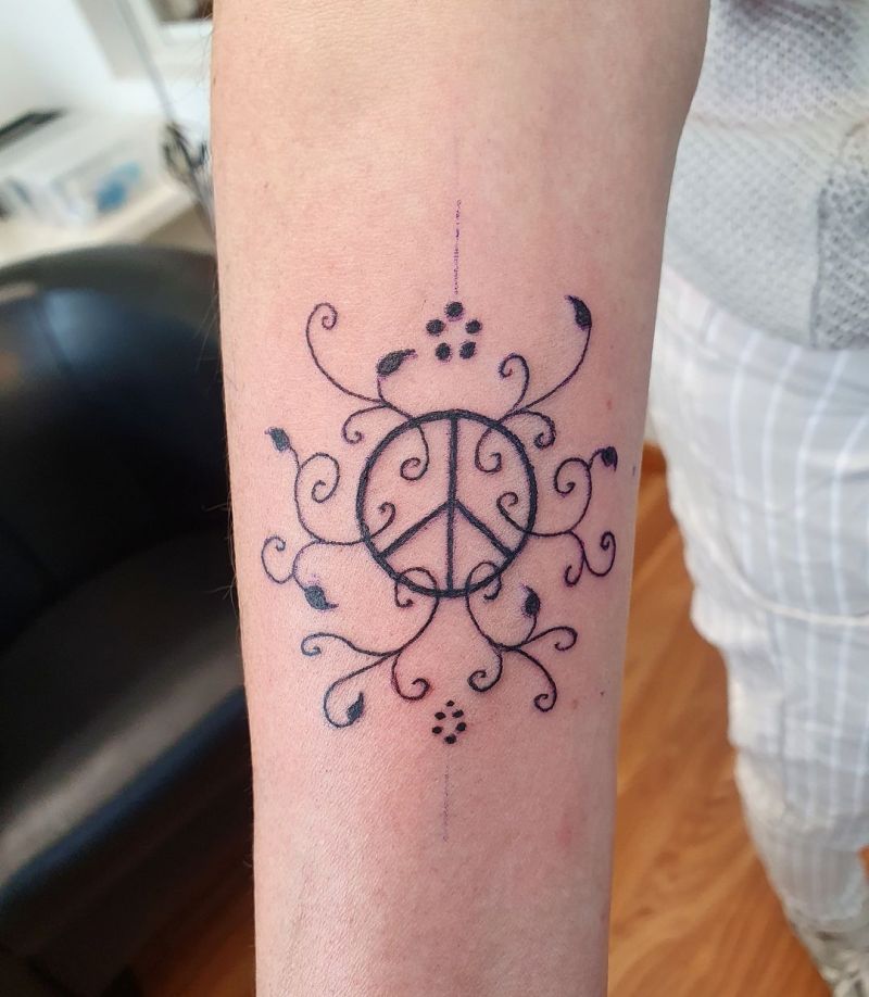 30 Pretty Peace Tattoos to Inspire You