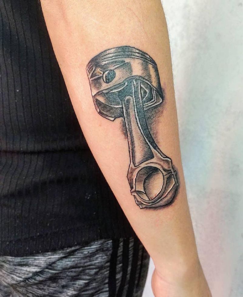 30 Pretty Piston Tattoos You Must Try