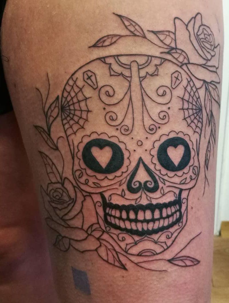 30 Pretty Sugar Skull Tattoos You Will Love