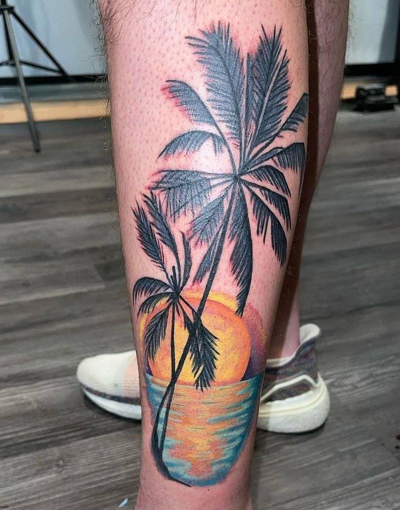 30 Pretty Sunset Tattoos You Can Copy