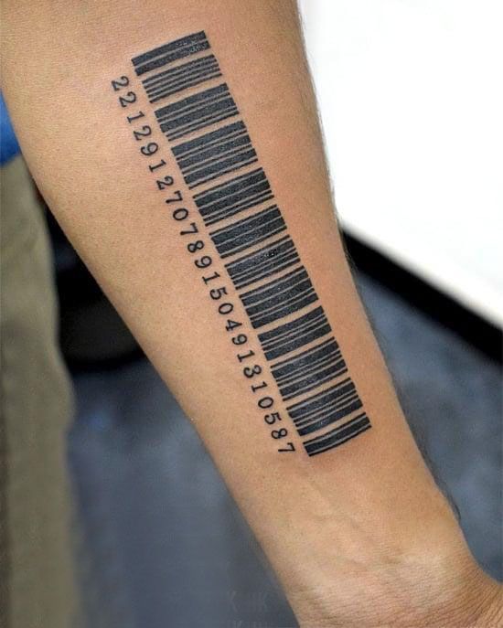 30 Unique Barcode Tattoos You Can Copy