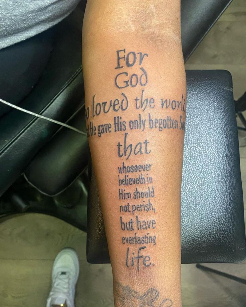 30 Perfect Bible Verse Tattoos for Your Inspiration