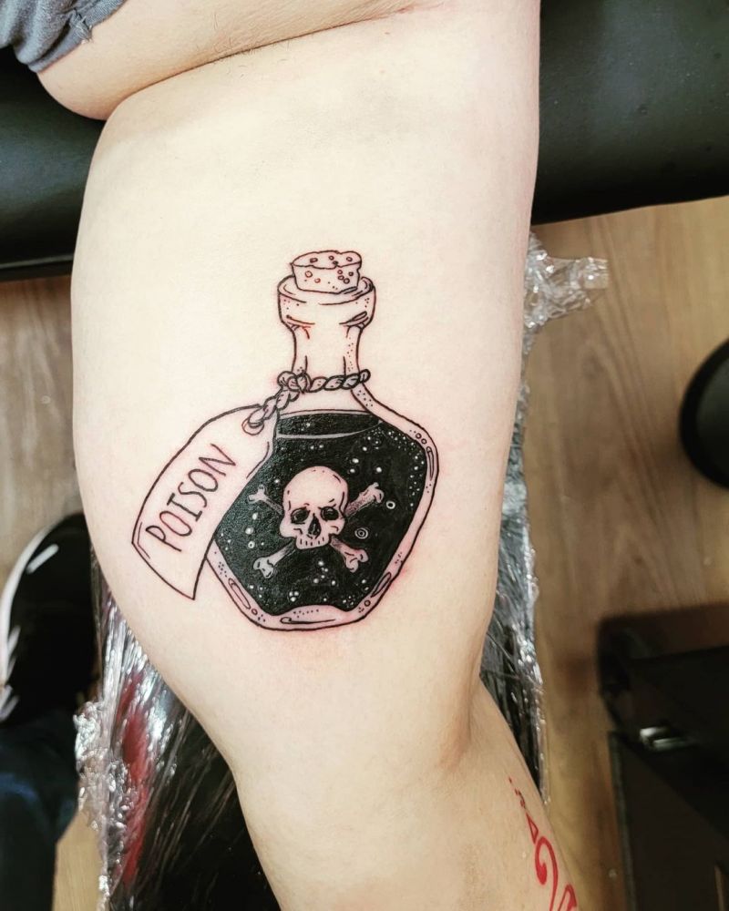 30 Pretty Bottle Tattoos You Will Love