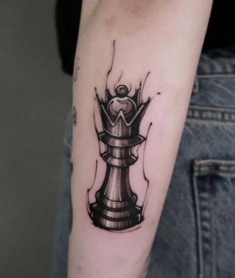 30 Pretty Chess Tattoos You Will Love