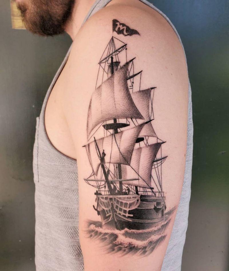 30 Gorgeous Clipper Tattoos You Can’t Miss