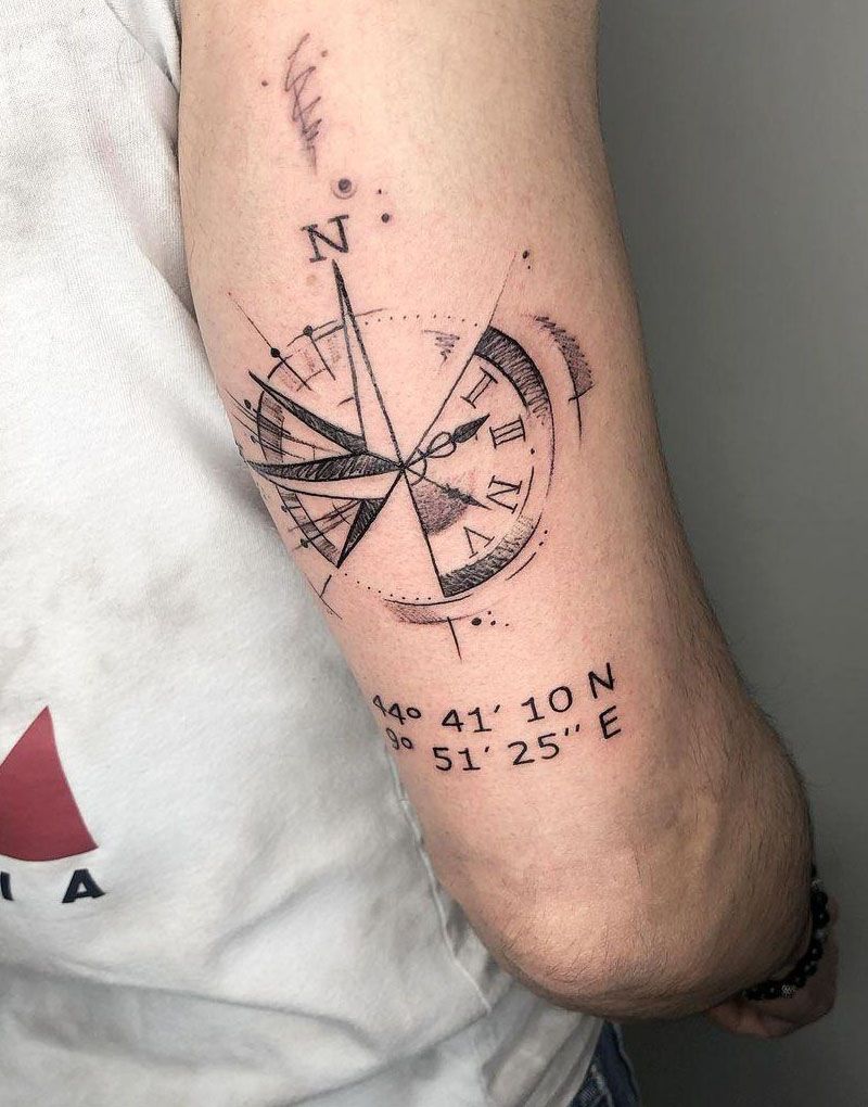 30 Unique Coordinate Tattoos You Can’t Miss