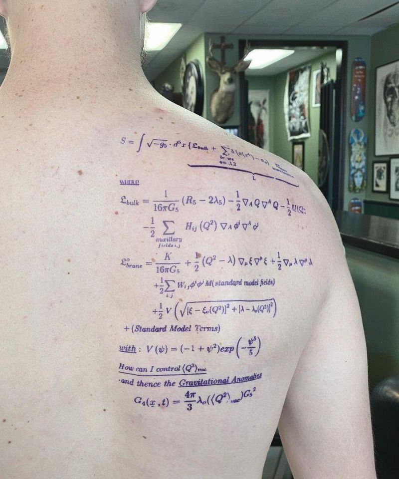 30 Unique Equation Tattoos You Must Try