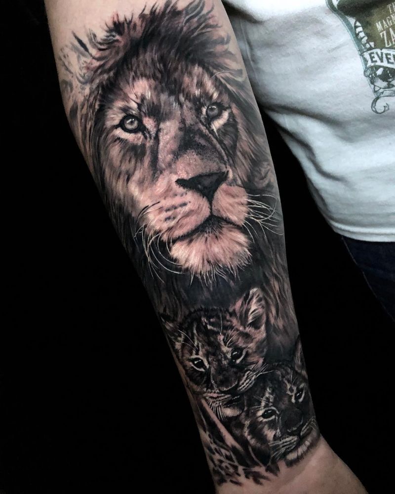 30 Cute Lion Cub Tattoos You Will Love