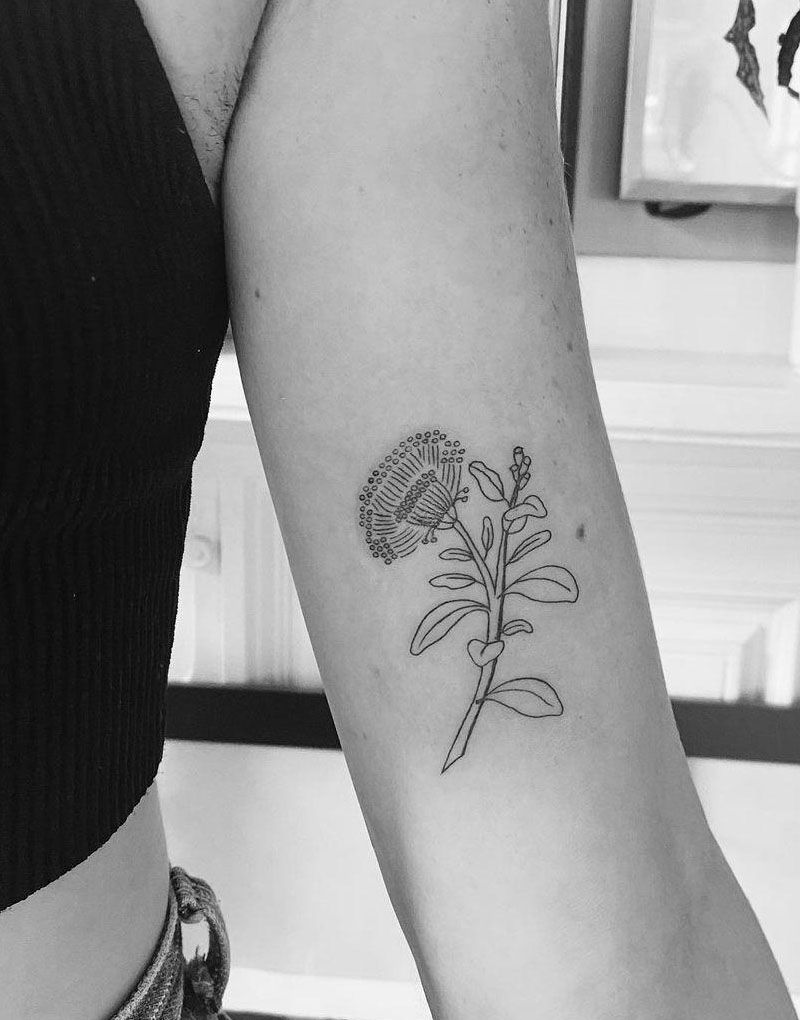 30 Pretty Pohutukawa Tattoos You Can Copy