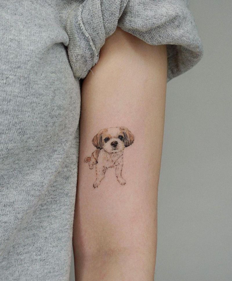 30 Cute Puppy Tattoos You Must Love