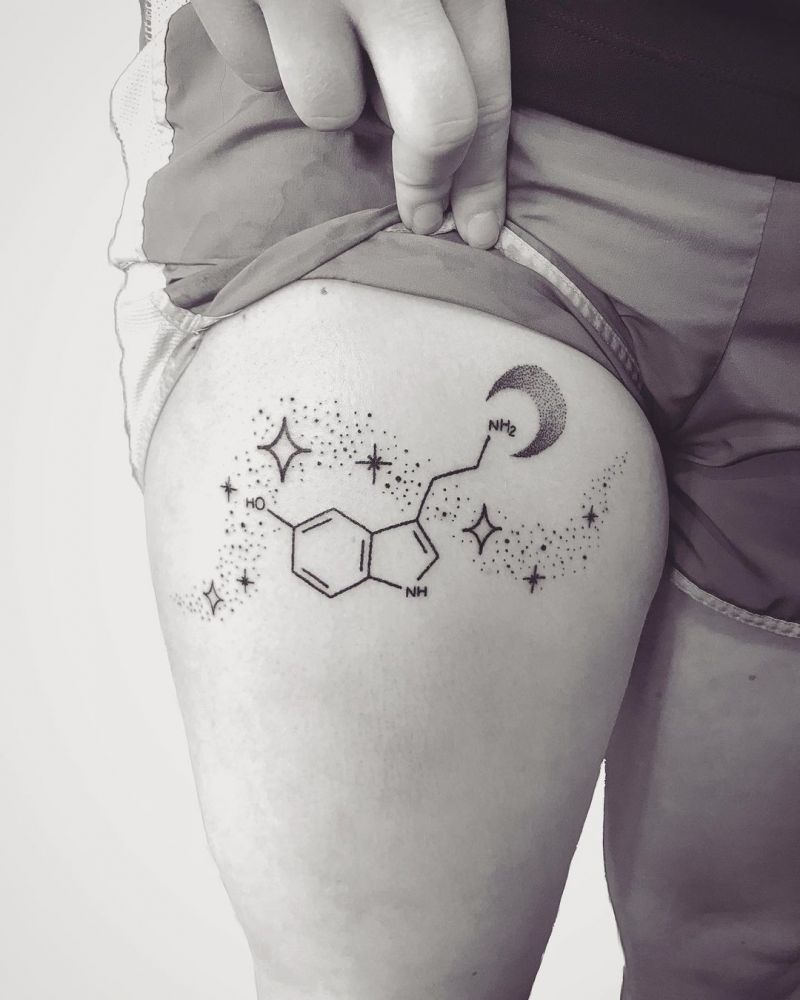 30 Pretty Serotonin Tattoos You Can't Miss