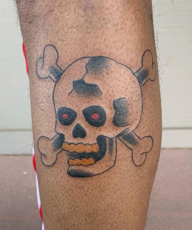 30 Gorgeous Skull and Crossbones Tattoos You Can’t Miss