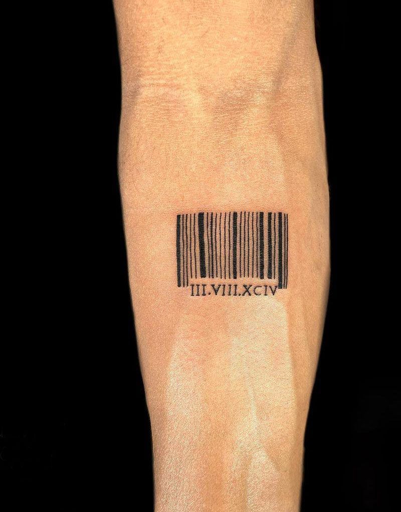 30 Unique Barcode Tattoos You Can Copy