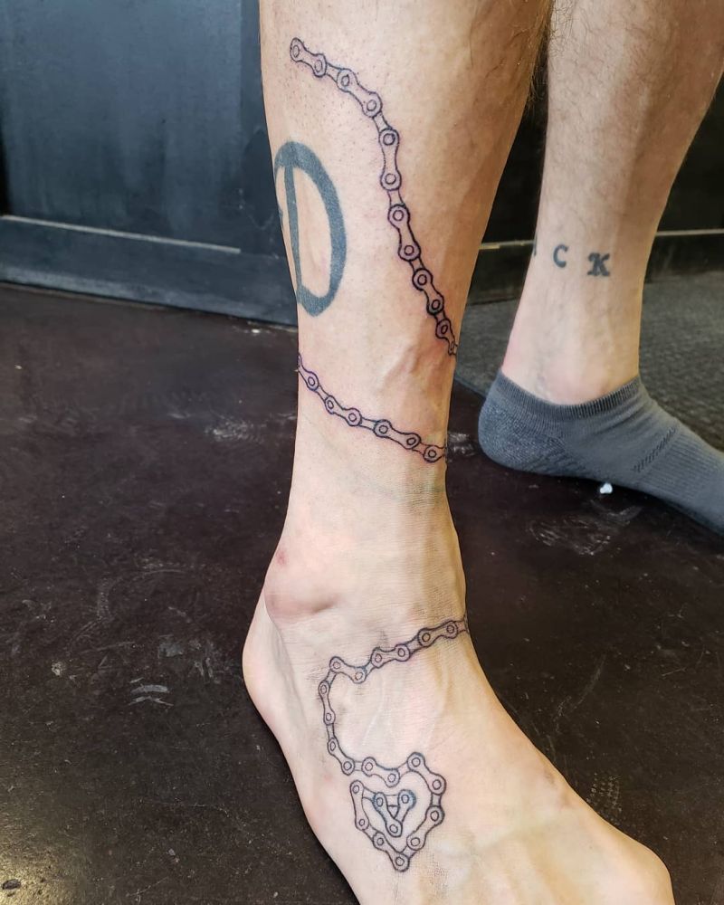 30 Pretty Bike Chain Tattoos You Can Copy