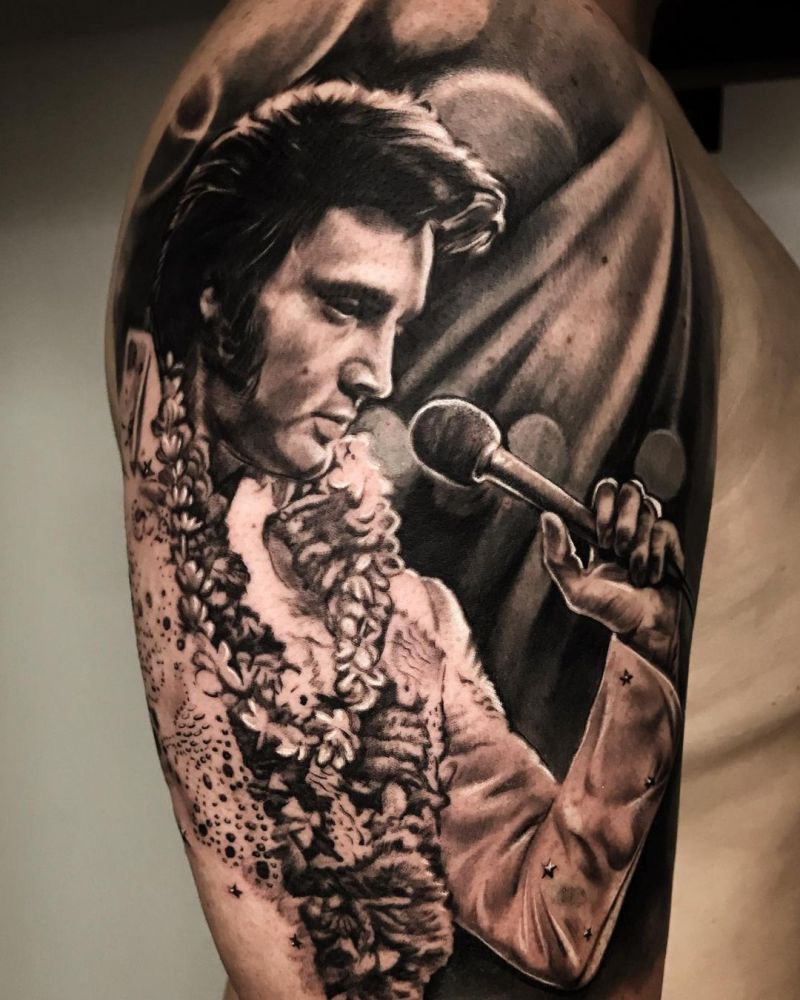 30 Pretty Elvis Tattoos You Will Love