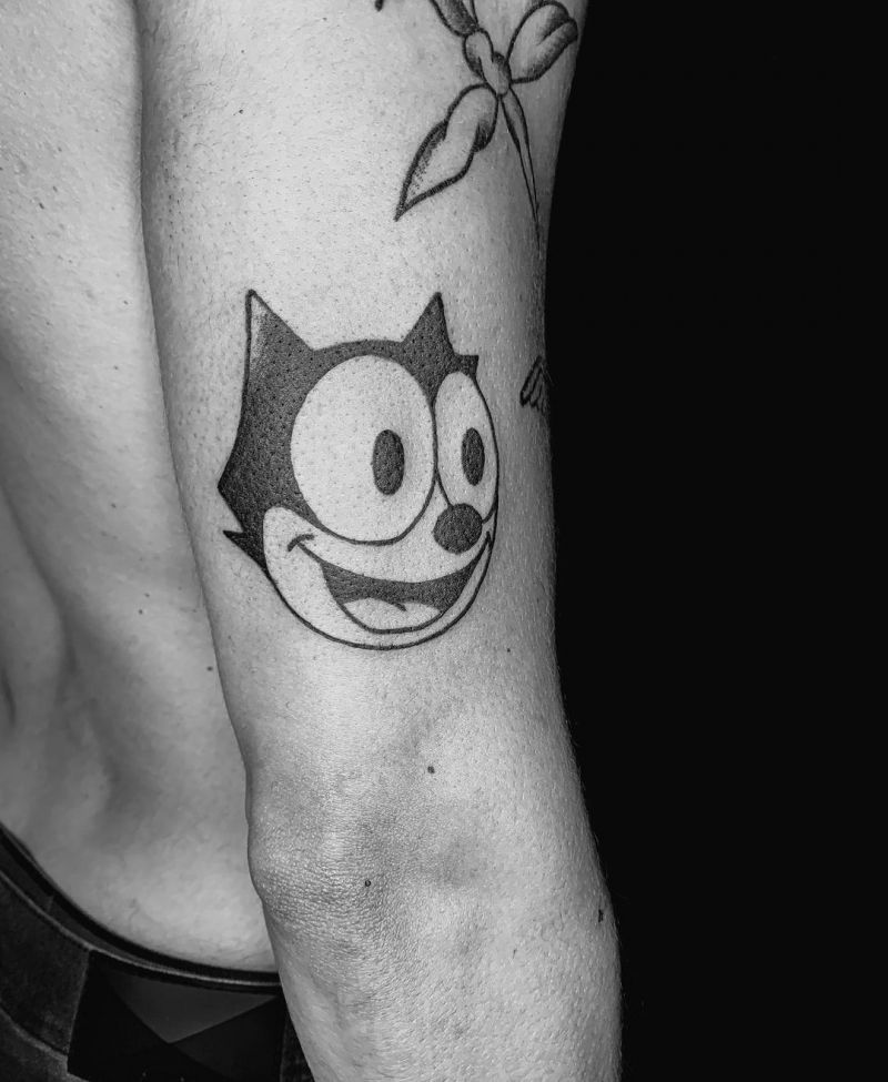 30 Cute Felix The Cat Tattoos You Must Love