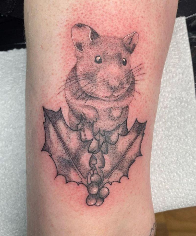 30 Cute Hamster Tattoos You Must See