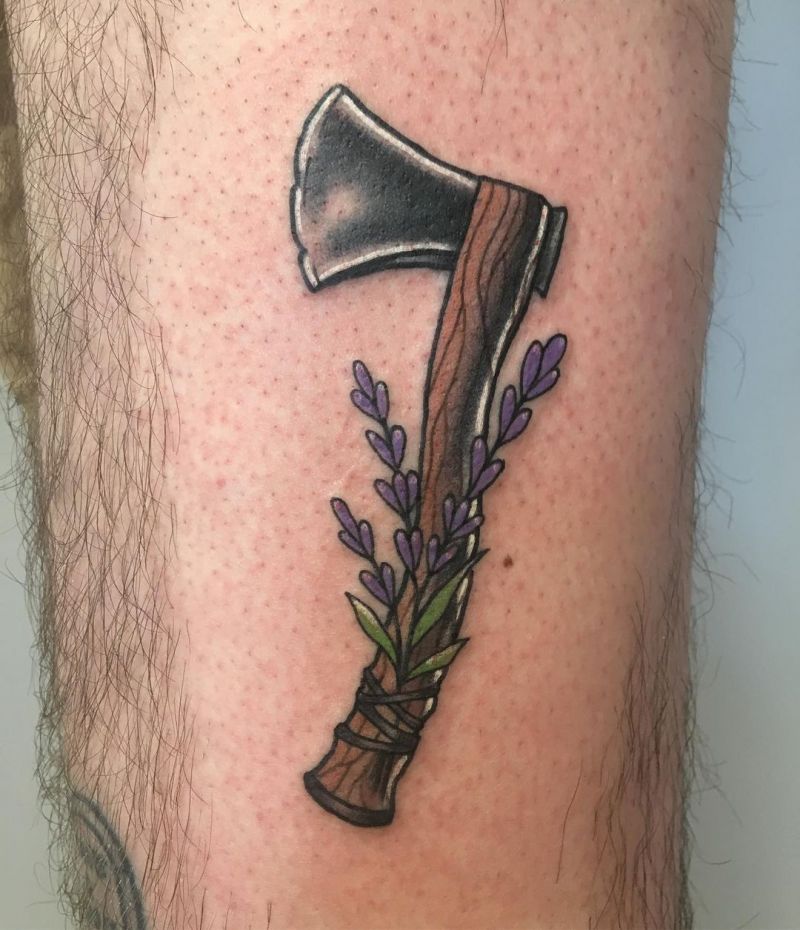 30 Gorgeous Hatchet Tattoos to Inspire You