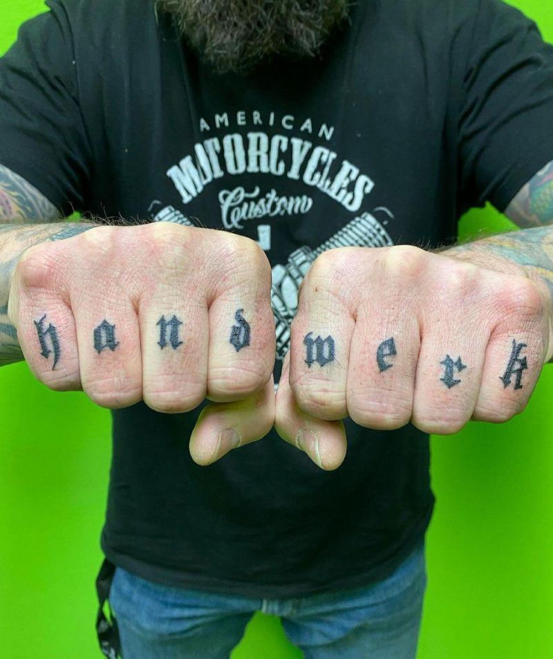 30 Perfect Knuckle Tattoos for Your Inspiration