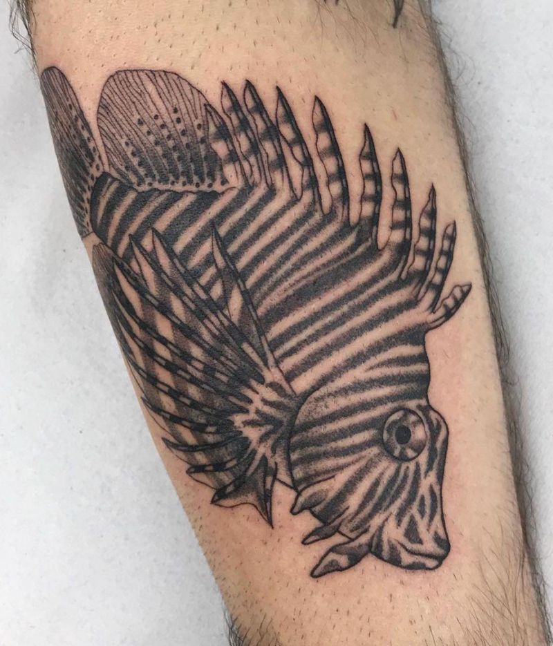 30 Gorgeous Lionfish Tattoos You Must Love